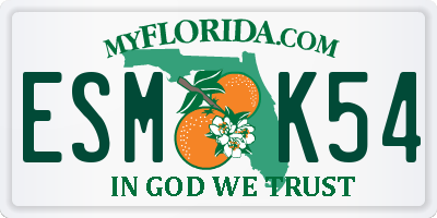 FL license plate ESMK54