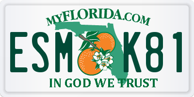 FL license plate ESMK81