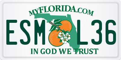 FL license plate ESML36