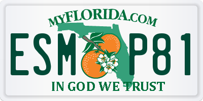 FL license plate ESMP81