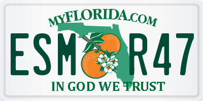 FL license plate ESMR47