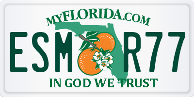 FL license plate ESMR77