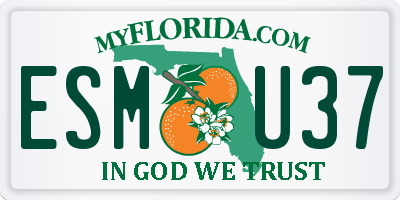 FL license plate ESMU37