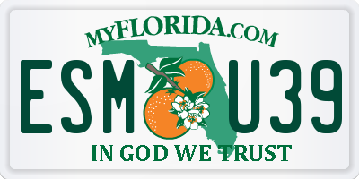 FL license plate ESMU39