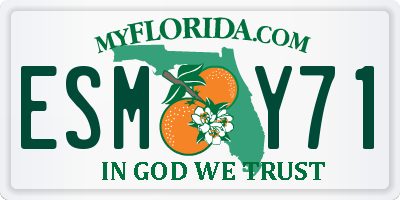FL license plate ESMY71