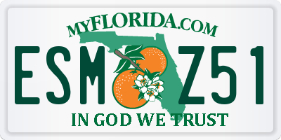 FL license plate ESMZ51