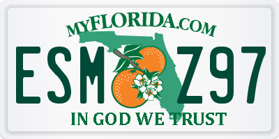FL license plate ESMZ97