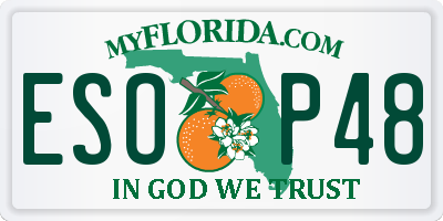 FL license plate ESOP48