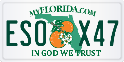 FL license plate ESOX47