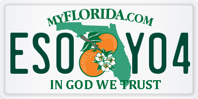 FL license plate ESOY04