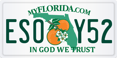 FL license plate ESOY52