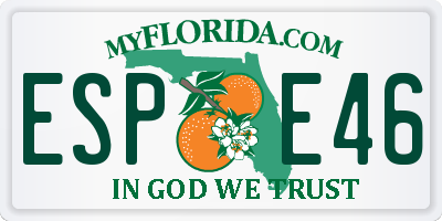 FL license plate ESPE46