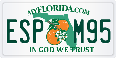 FL license plate ESPM95