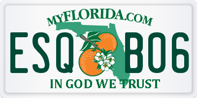 FL license plate ESQB06