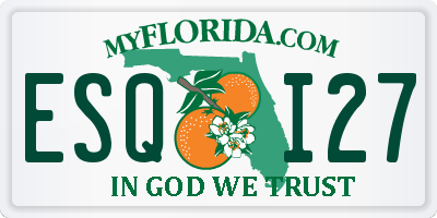 FL license plate ESQI27