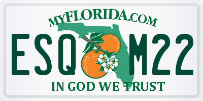 FL license plate ESQM22