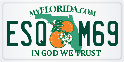FL license plate ESQM69