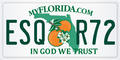 FL license plate ESQR72