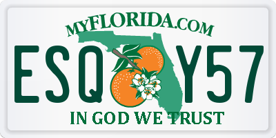 FL license plate ESQY57