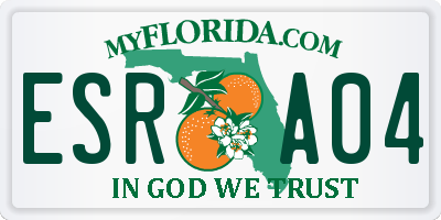 FL license plate ESRA04