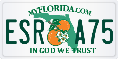 FL license plate ESRA75