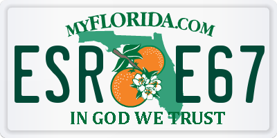 FL license plate ESRE67