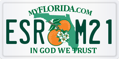 FL license plate ESRM21