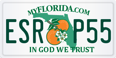 FL license plate ESRP55