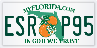 FL license plate ESRP95