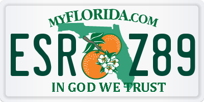 FL license plate ESRZ89