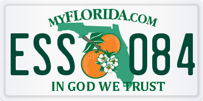 FL license plate ESSO84