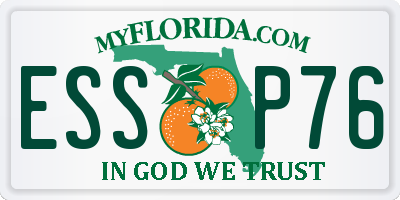 FL license plate ESSP76