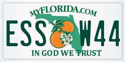 FL license plate ESSW44