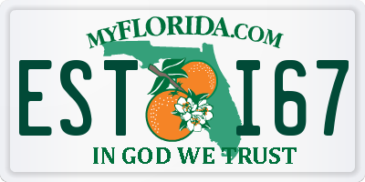 FL license plate ESTI67