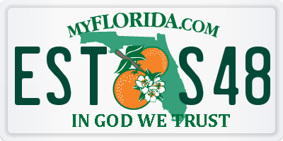 FL license plate ESTS48
