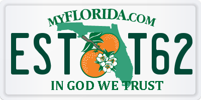 FL license plate ESTT62