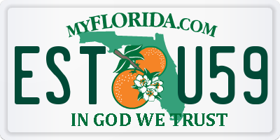 FL license plate ESTU59