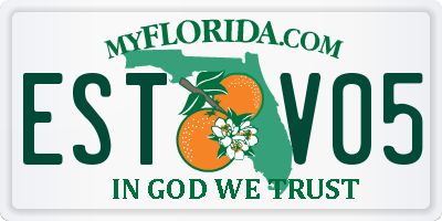 FL license plate ESTV05