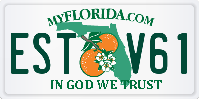 FL license plate ESTV61
