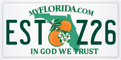 FL license plate ESTZ26