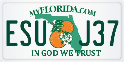 FL license plate ESUJ37