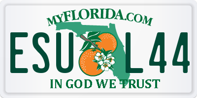 FL license plate ESUL44
