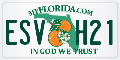FL license plate ESVH21