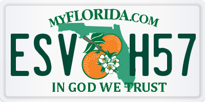 FL license plate ESVH57