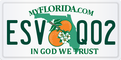 FL license plate ESVQ02