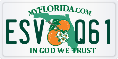 FL license plate ESVQ61