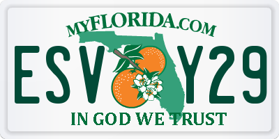 FL license plate ESVY29