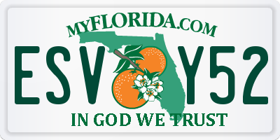 FL license plate ESVY52