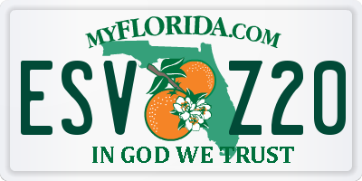 FL license plate ESVZ20