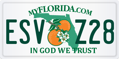 FL license plate ESVZ28